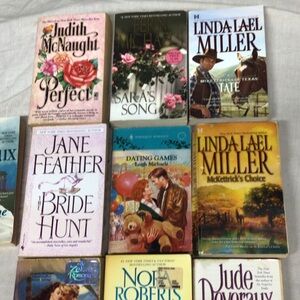 Assorted Romance Paperback Book Lot - Floral & Pastel Covers